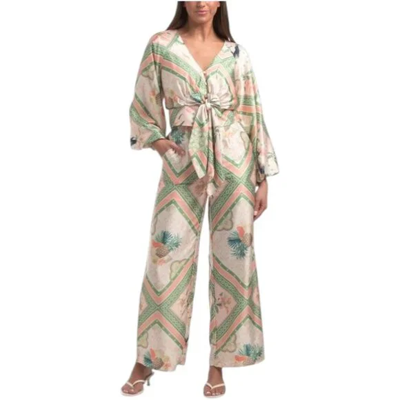 CIEBON Arkya Long Sleeve Tie Front Blouse - Picture 3 of 6